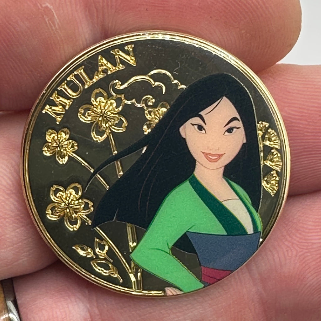 Loungefly - Mulan With Flowers - Gold - Disney Pin