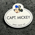 Vintage - Captain Mickey - Disney Cruise Line - Name Tag - Disney Pin