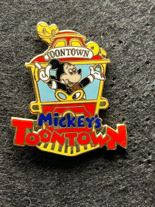 1990 - Mickey Mouse - Toontown Jolly Trolley - DLR - Disney Pin