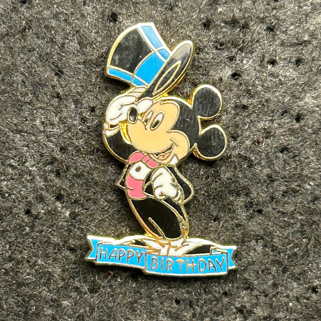 Vintage - Mickey Mouse - Happy Birthday - Tiny - Disney Pin