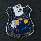 2022 - Major Friedkin - ZPD - Zootopia Police Badge - Polar Bear - Disney Pin