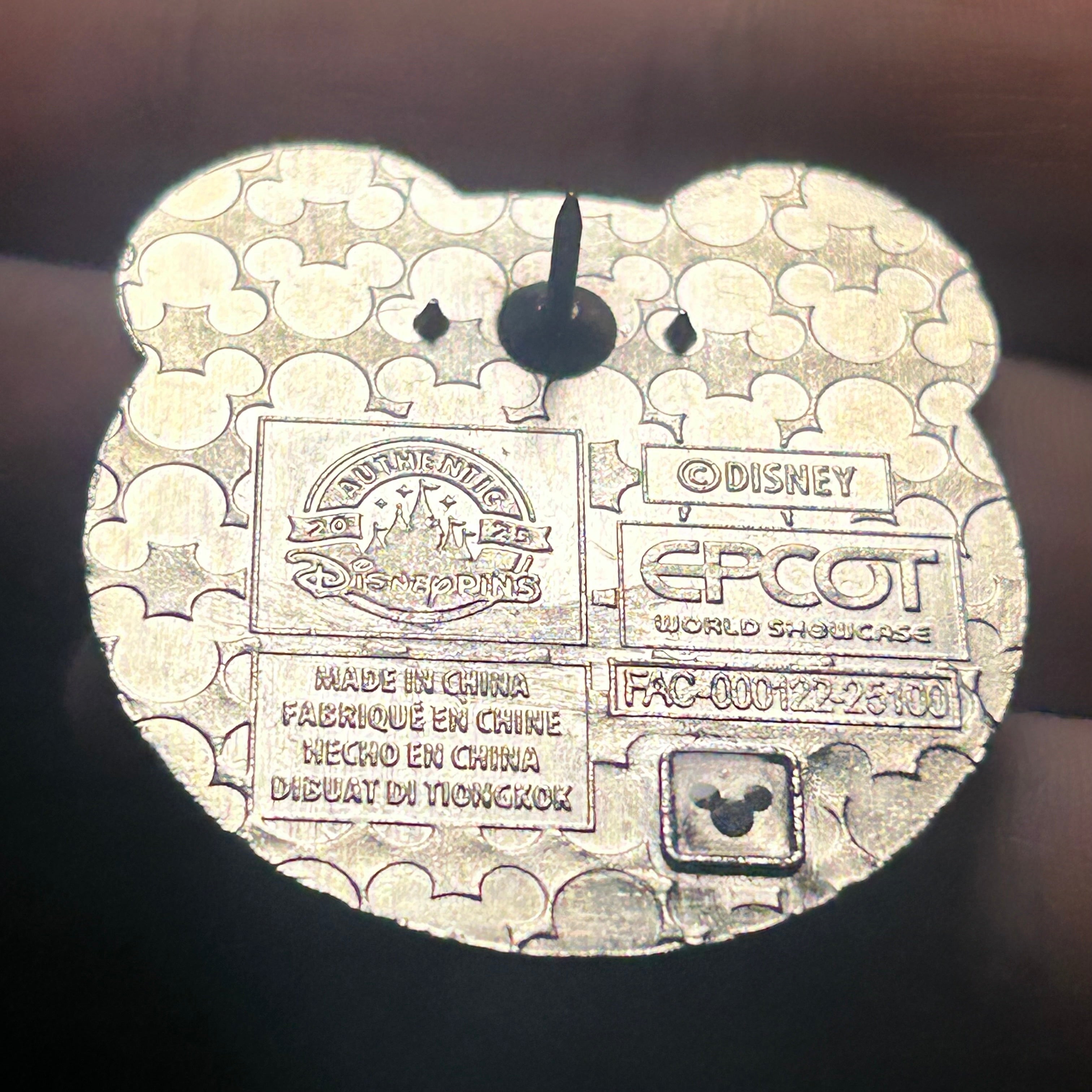 2025 - Mickey Mouse Head - United Kingdom - World Showcase - EPCOT - Disney Pin