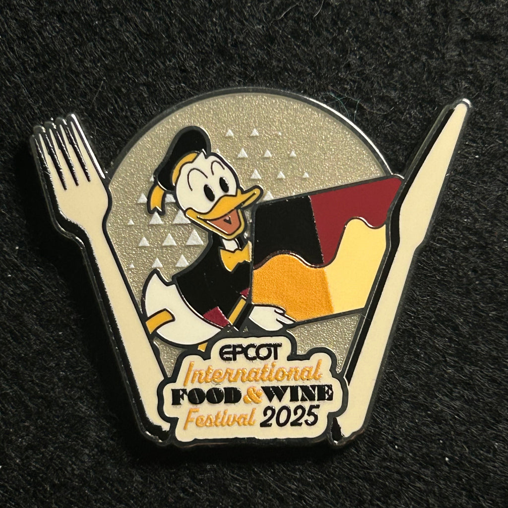 2025 - LR - Donald Duck - EPCOT - International Food and Wine Festival - Disney Pin