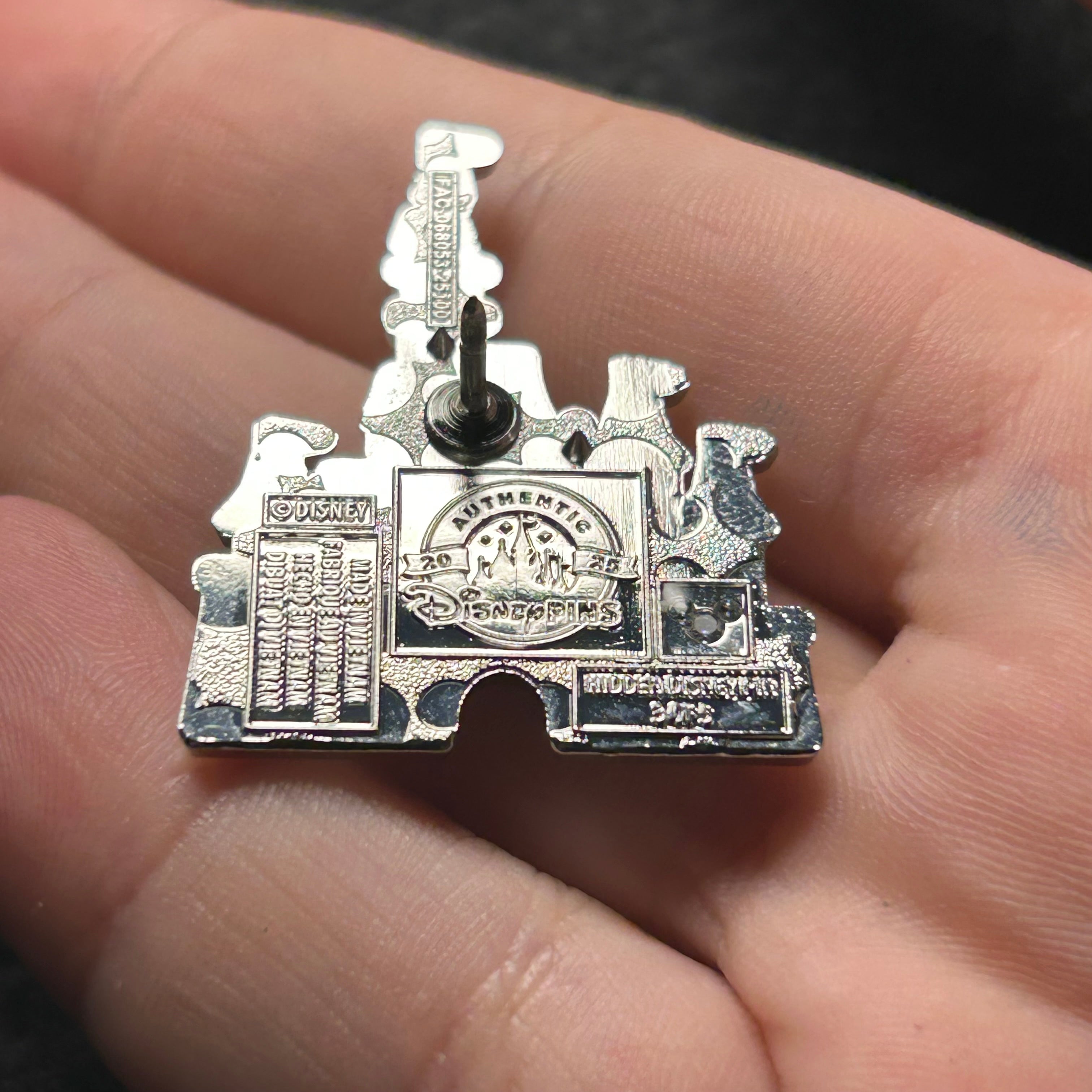 2025 - Colorful Mickey Head Side Profile Castle - WAVE B - Hidden Mickey - Disney Pin