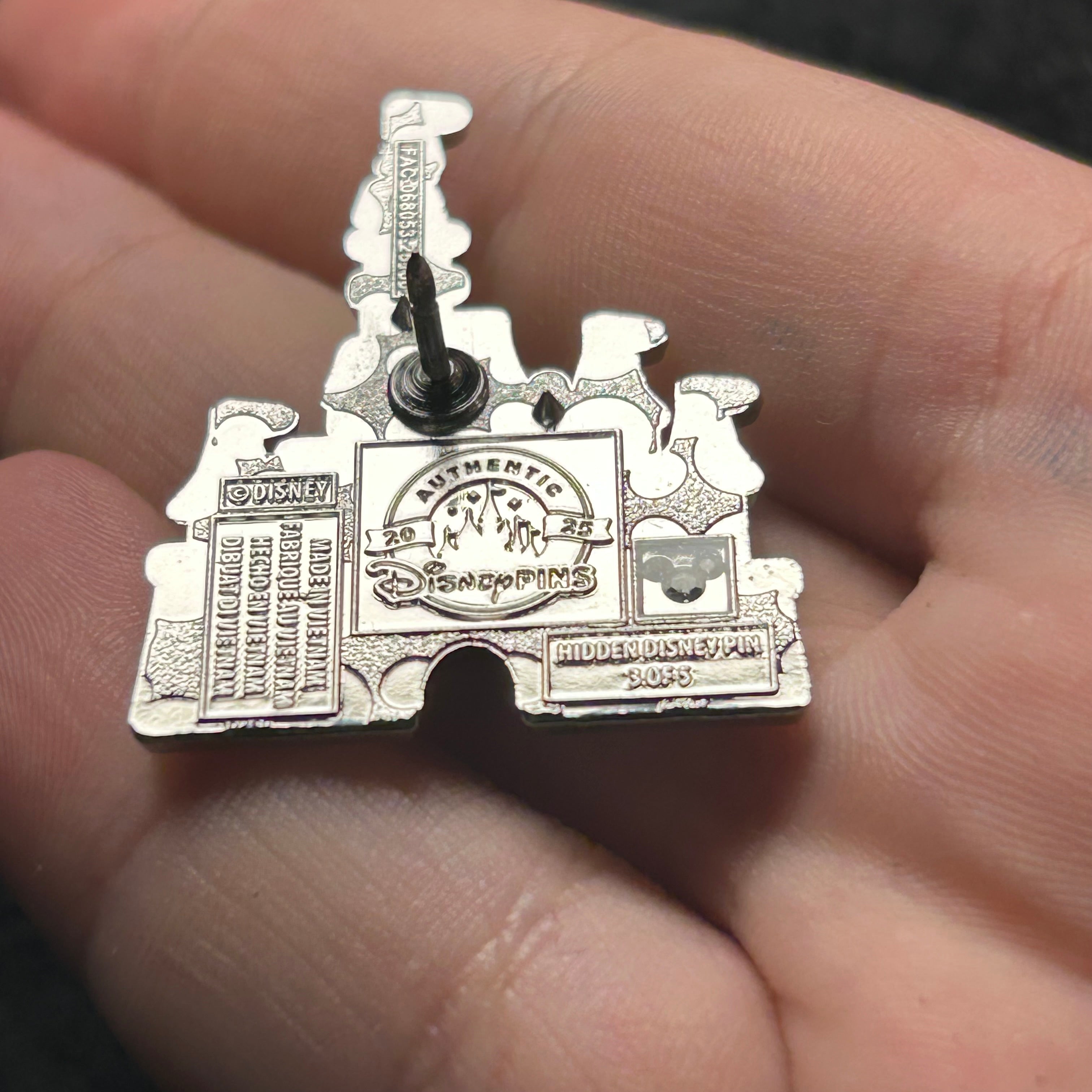 2025 - Colorful Mickey Head Side Profile Castle - WAVE B - Hidden Mickey - Disney Pin
