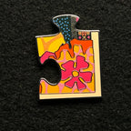 2023 - Animal Kingdom - Puzzle Piece - Pink Flower - Disney Pin