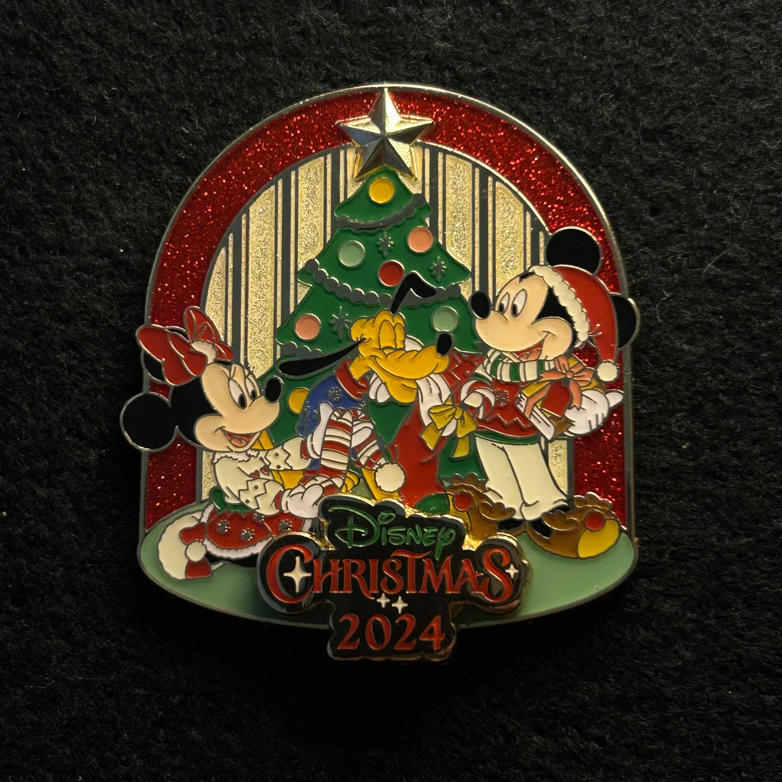 2024 - Mickey, Minnie, and Pluto - Christmas Day - TDLR - Disney Pin