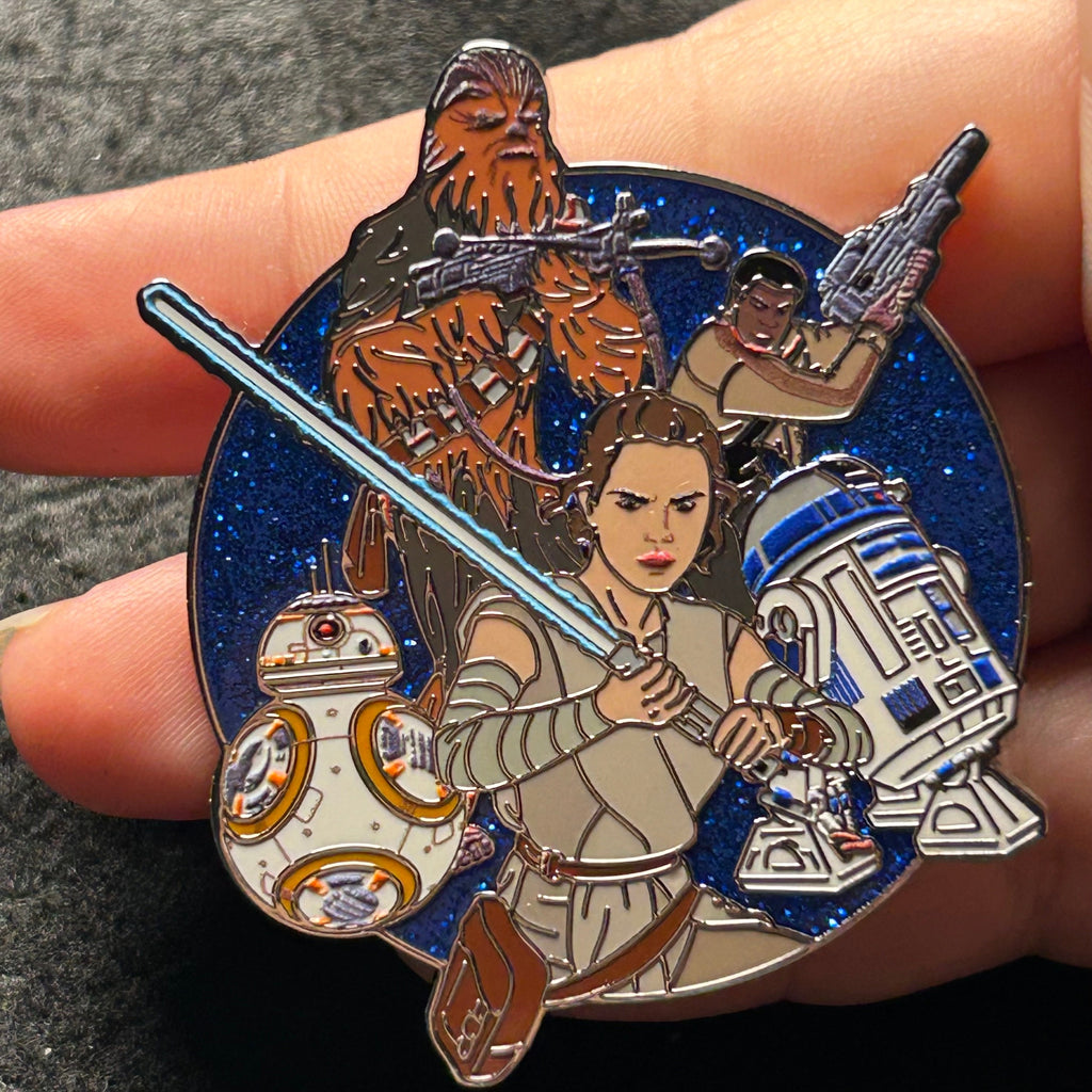 2025 - Star Wars Cluster - Rey BB8 Chewbacca R2D2 - Disney Pin