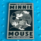 BoxLunch - Minnie Mouse - Black and White - Tonal Portrait - Disney 100 - Pin