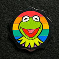 2024 -  Kermit The Frog Rainbow Background - Muppets - Pride - LR