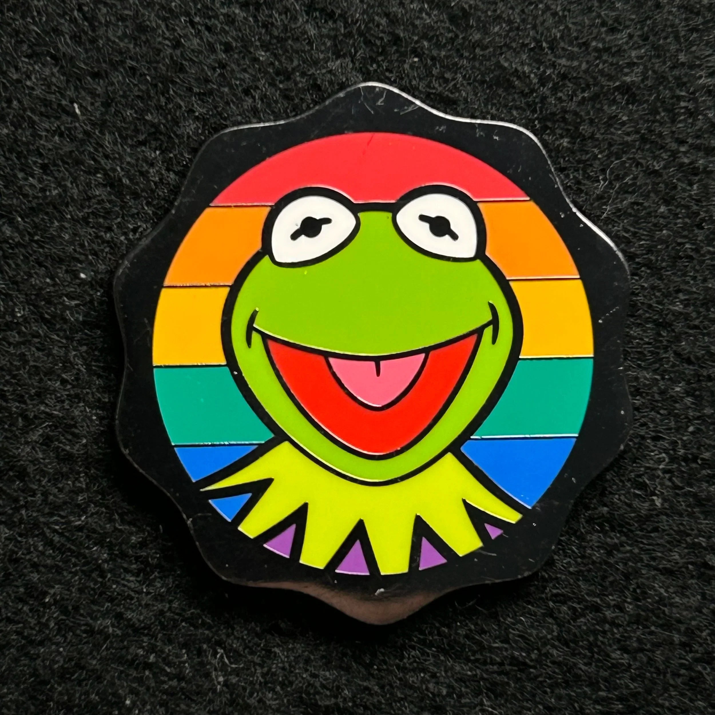 2024 -  Kermit The Frog Rainbow Background - Muppets - Pride - LR