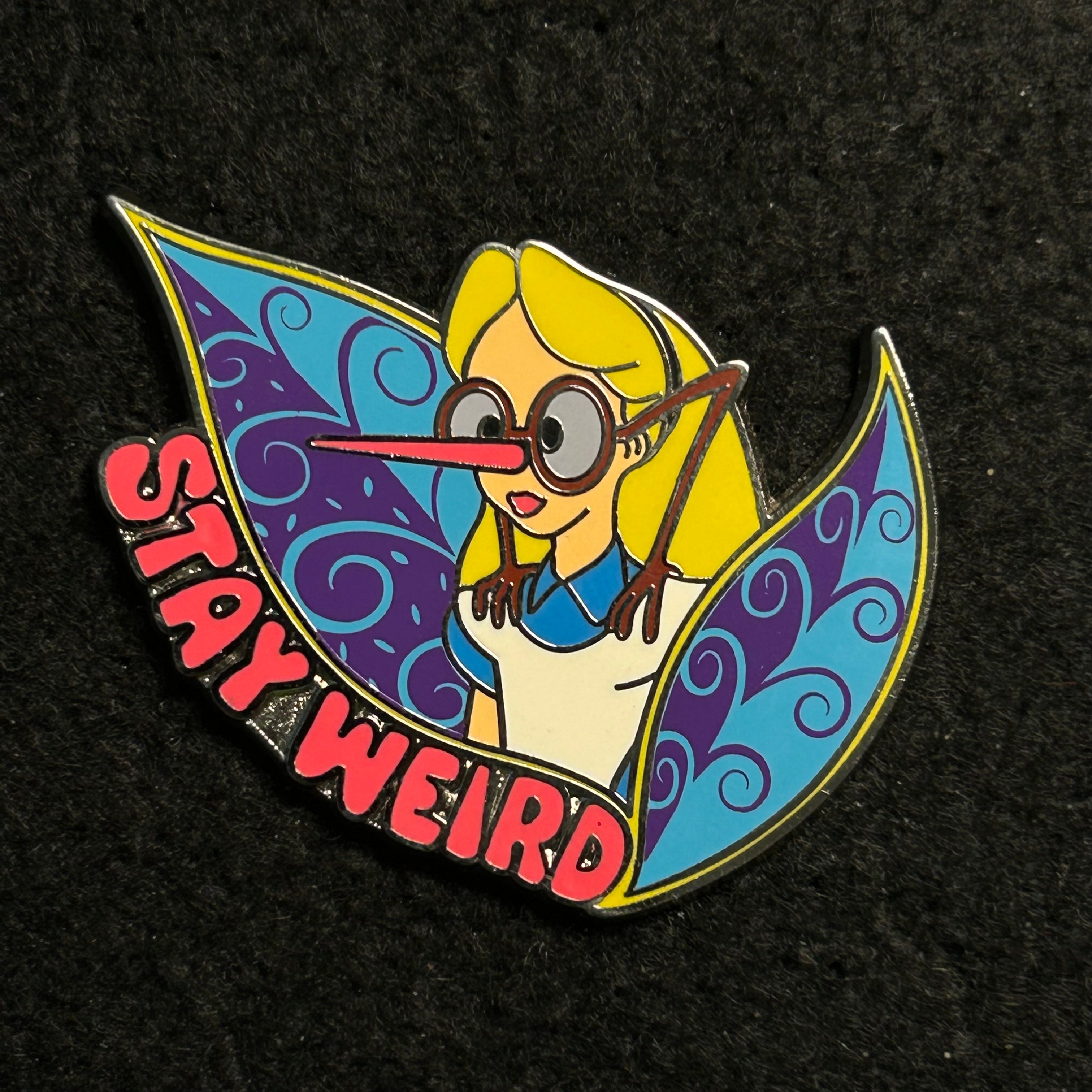 2017 - Alice with Glasses "Stay Weird" - Disney Pin