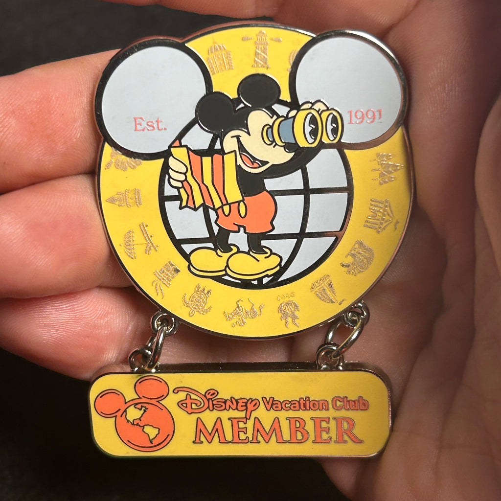 2025 - Mickey Mouse with Map and Binoculars - Disney Vacation Club Member - Disney Pin