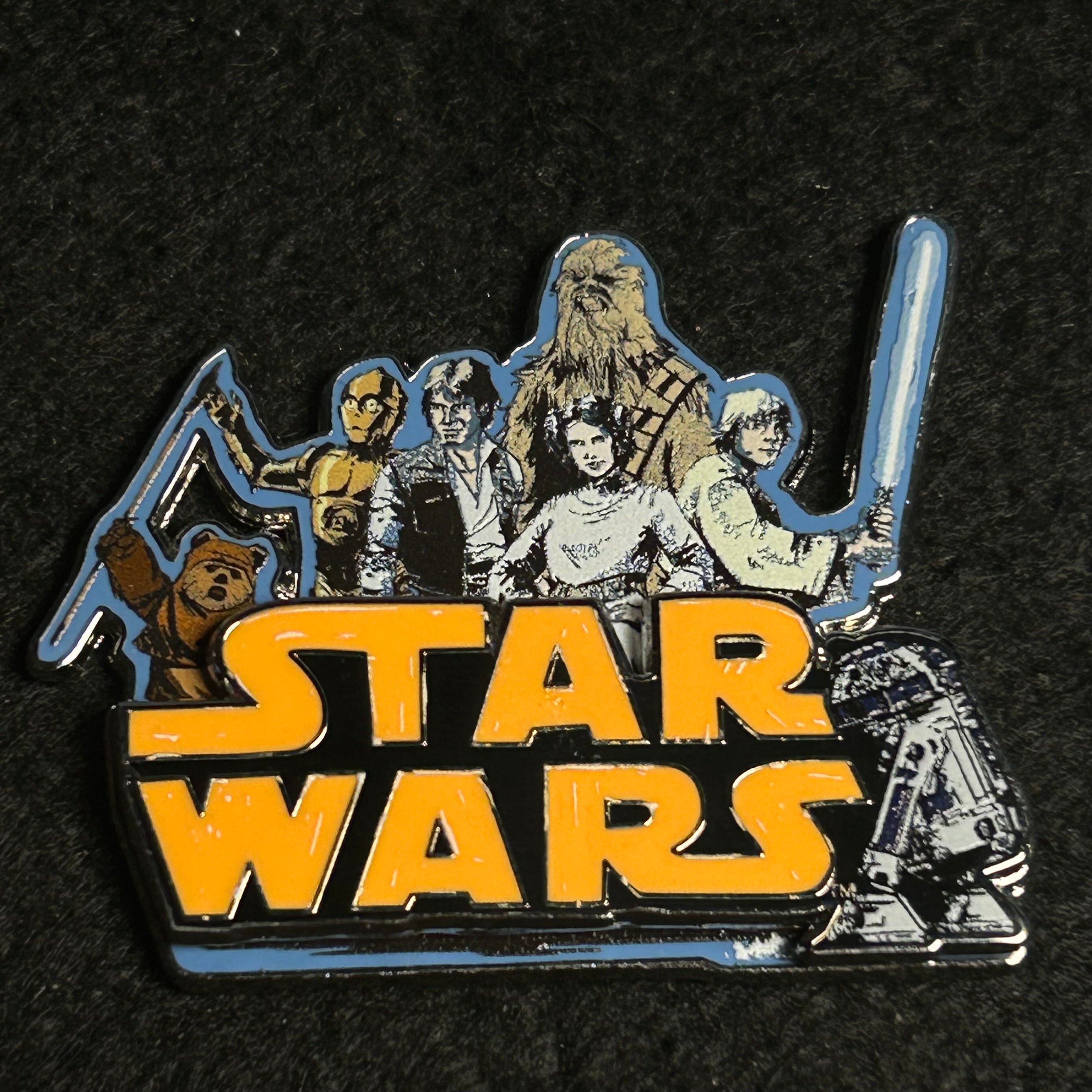 2025 - Star Wars Logo - Luke Leia Han Chewbacca R2D2 Ewok - Disney Pin