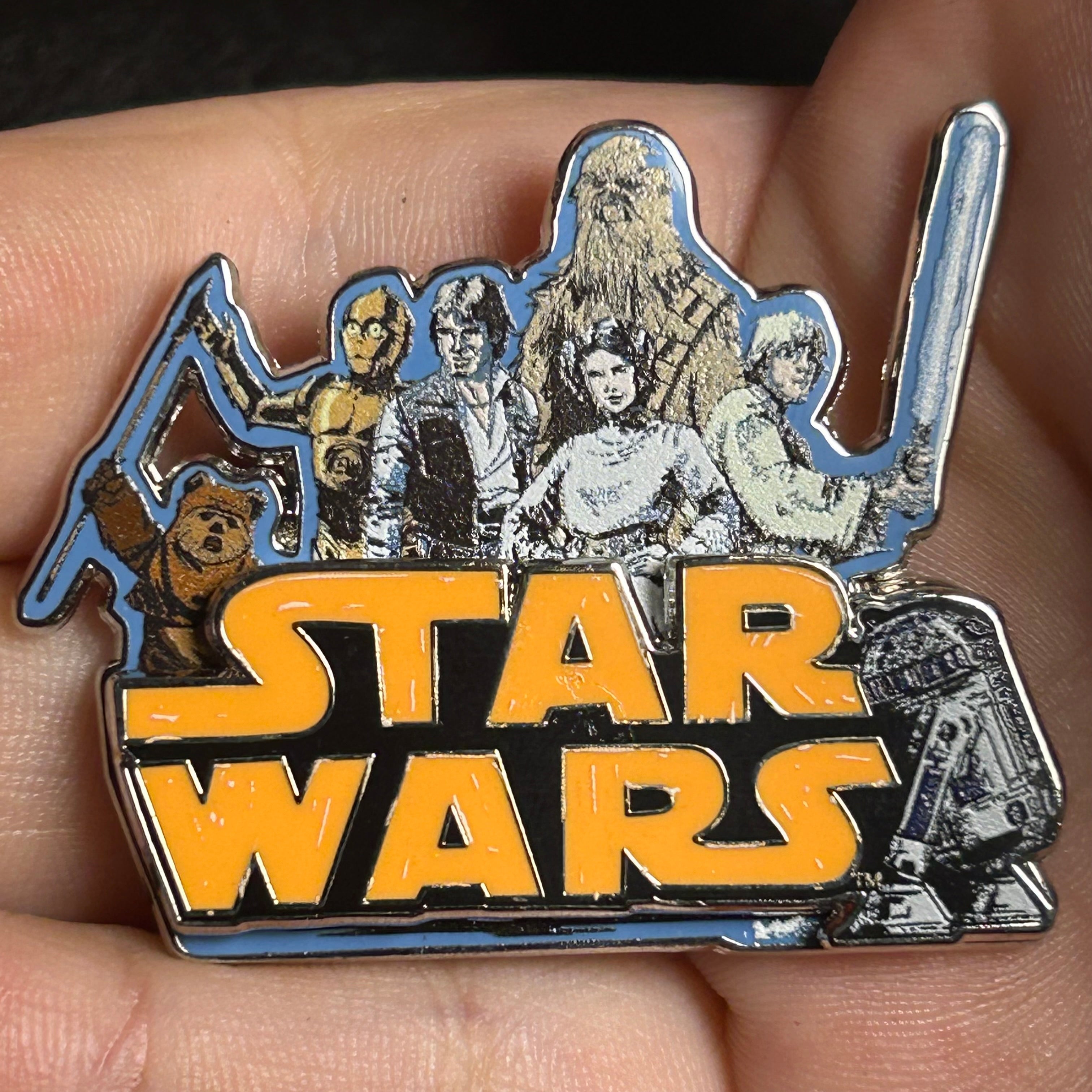 2025 - Star Wars Logo - Luke Leia Han Chewbacca R2D2 Ewok - Disney Pin