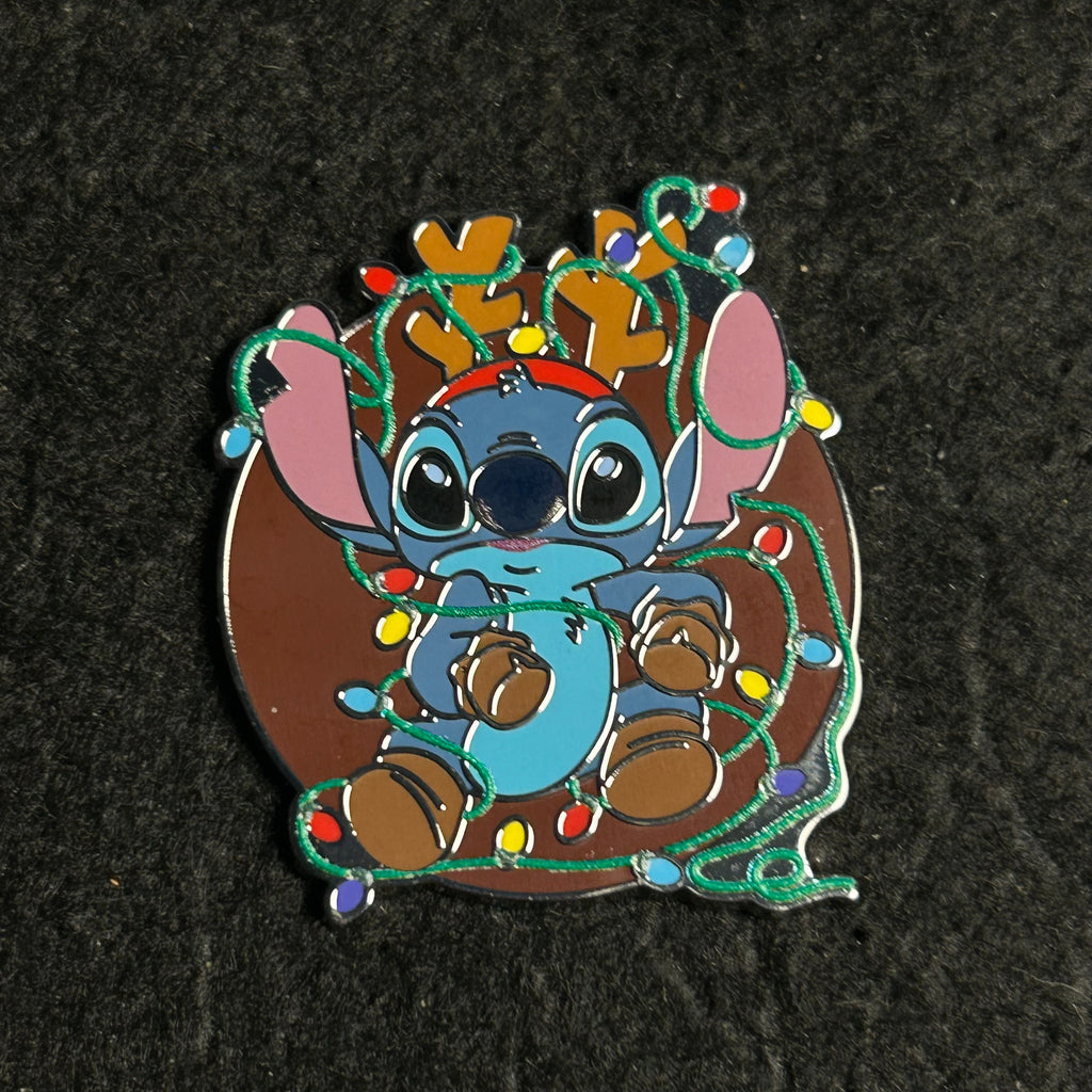2025 - Stitch with Antlers and Christmas Lights - Merry Stitchmas - Mystery Series - Disney Pin