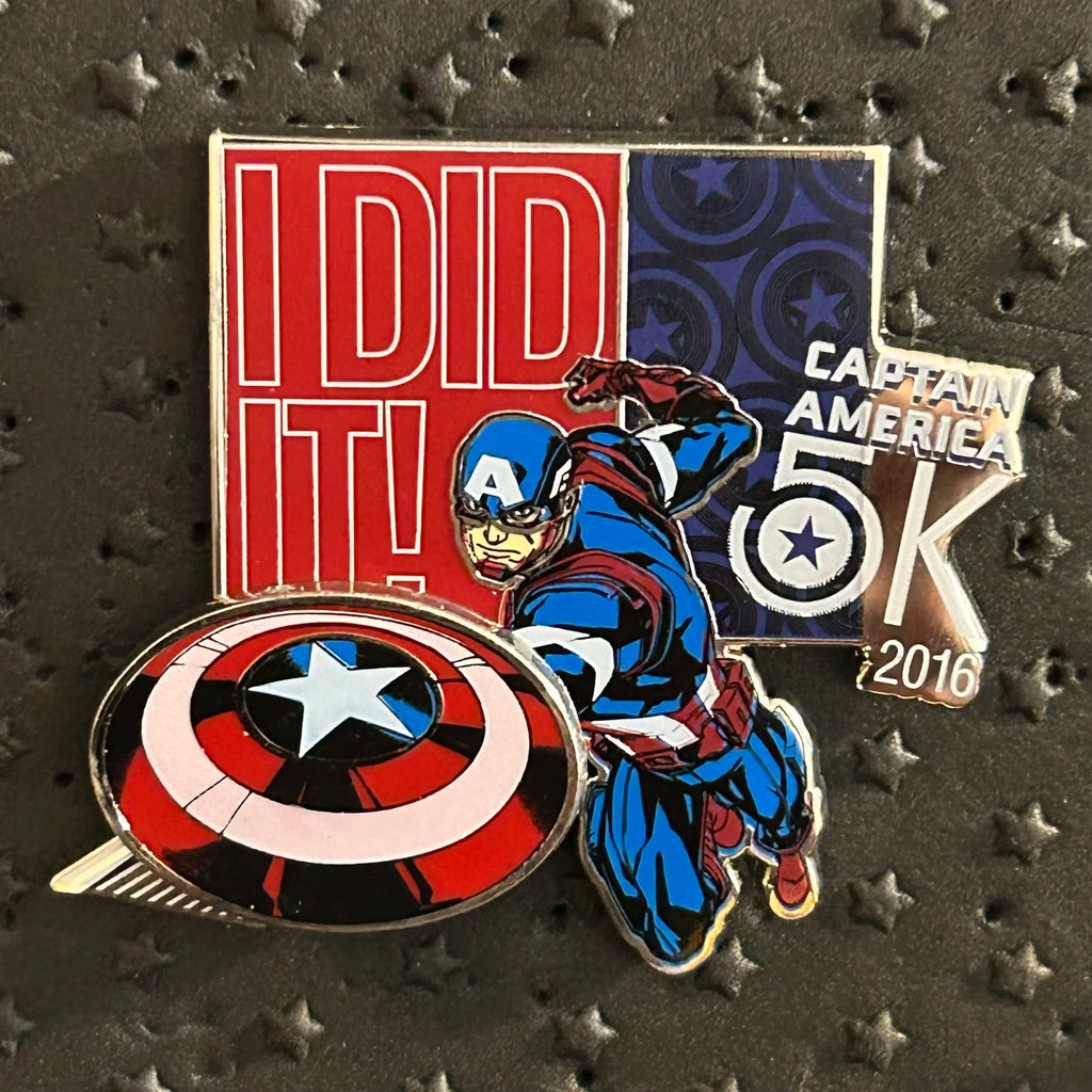 2016 - Captain America - Marvel - runDisney - 5k - LR - Disney Pin