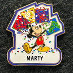 Marty - Name Pin - Mickey Mouse - 4 Parks - Disney Pin