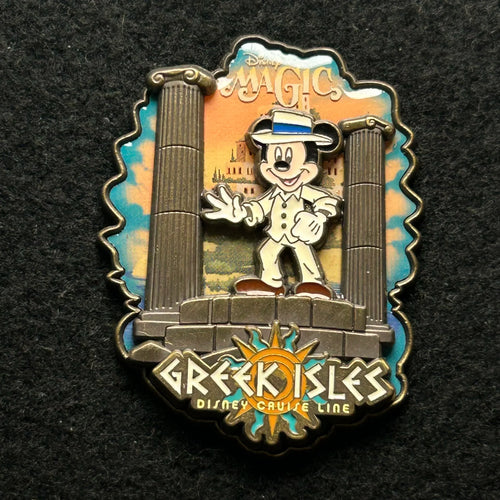 2014 - Mickey Mouse - Greek Isles - DCL - Magic - LE 1,500 - Disney Pin on Pin