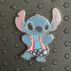 2024 - Stitch - 4th of July - Hidden Disney - Pin