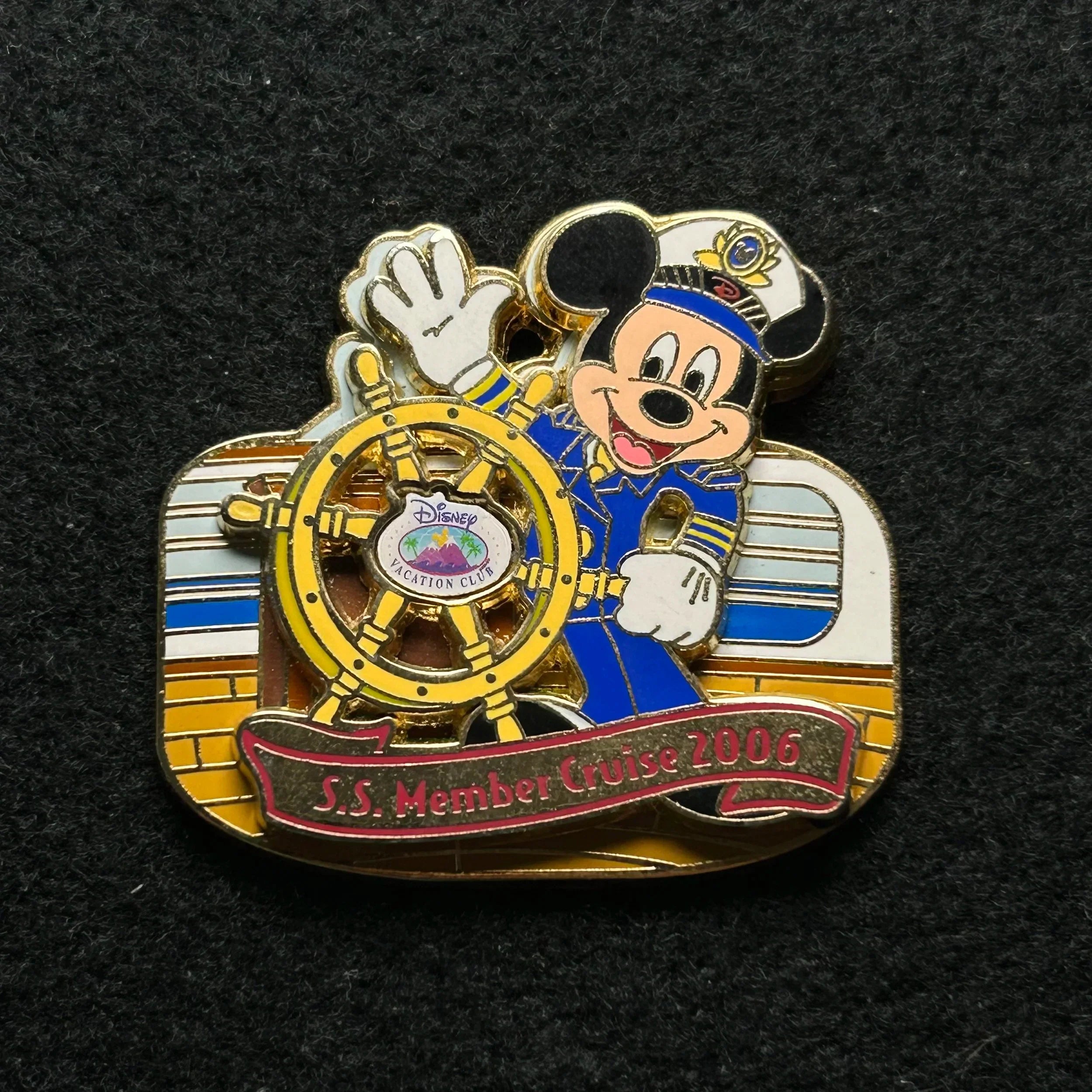 2006 - Captain Mickey - S.S. Member Cruise - DVC - LE 1,500 - Disney Pin