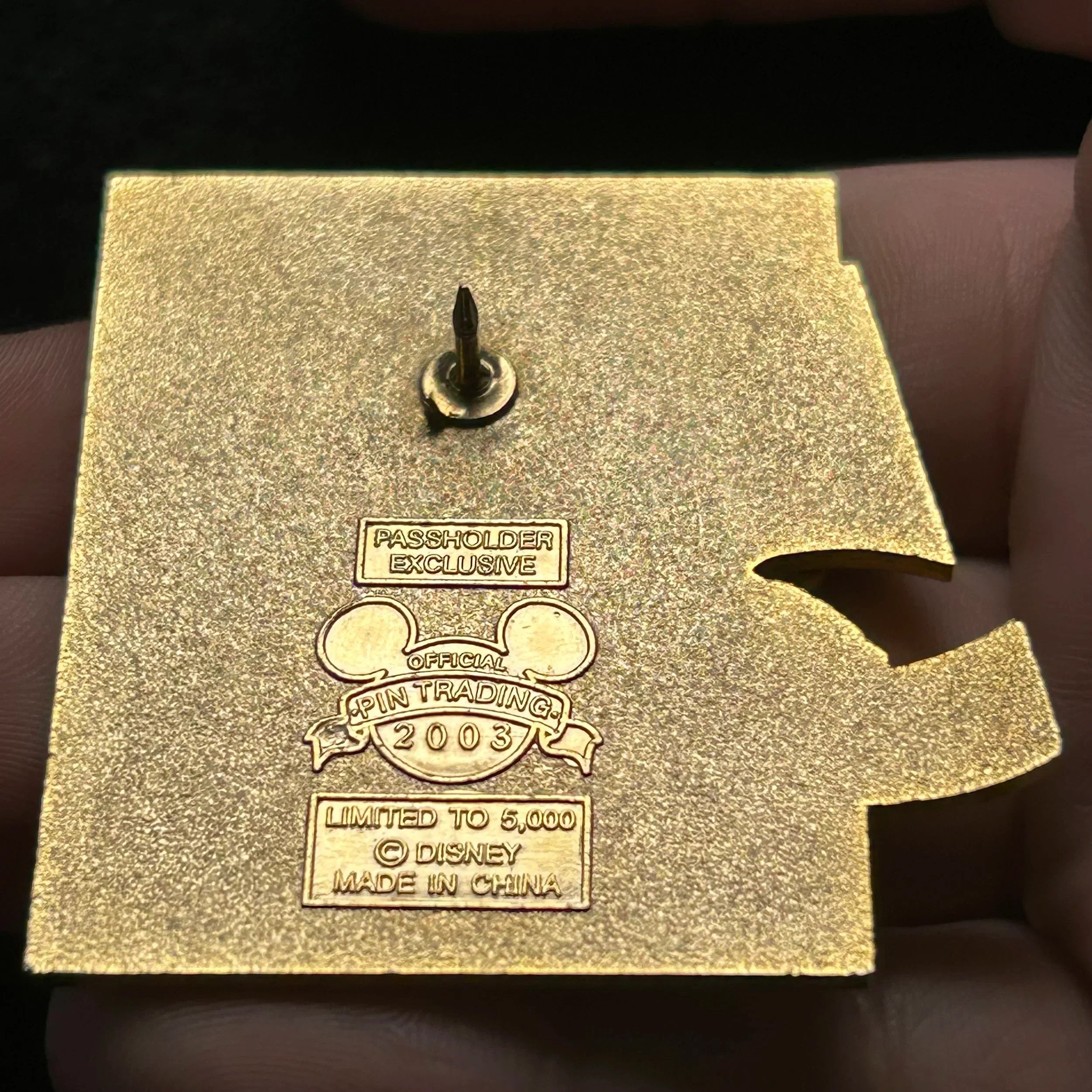 2003 - Mickey and Pluto - DAK - AP Holder - LE 5,000 - Disney Pin on Pin