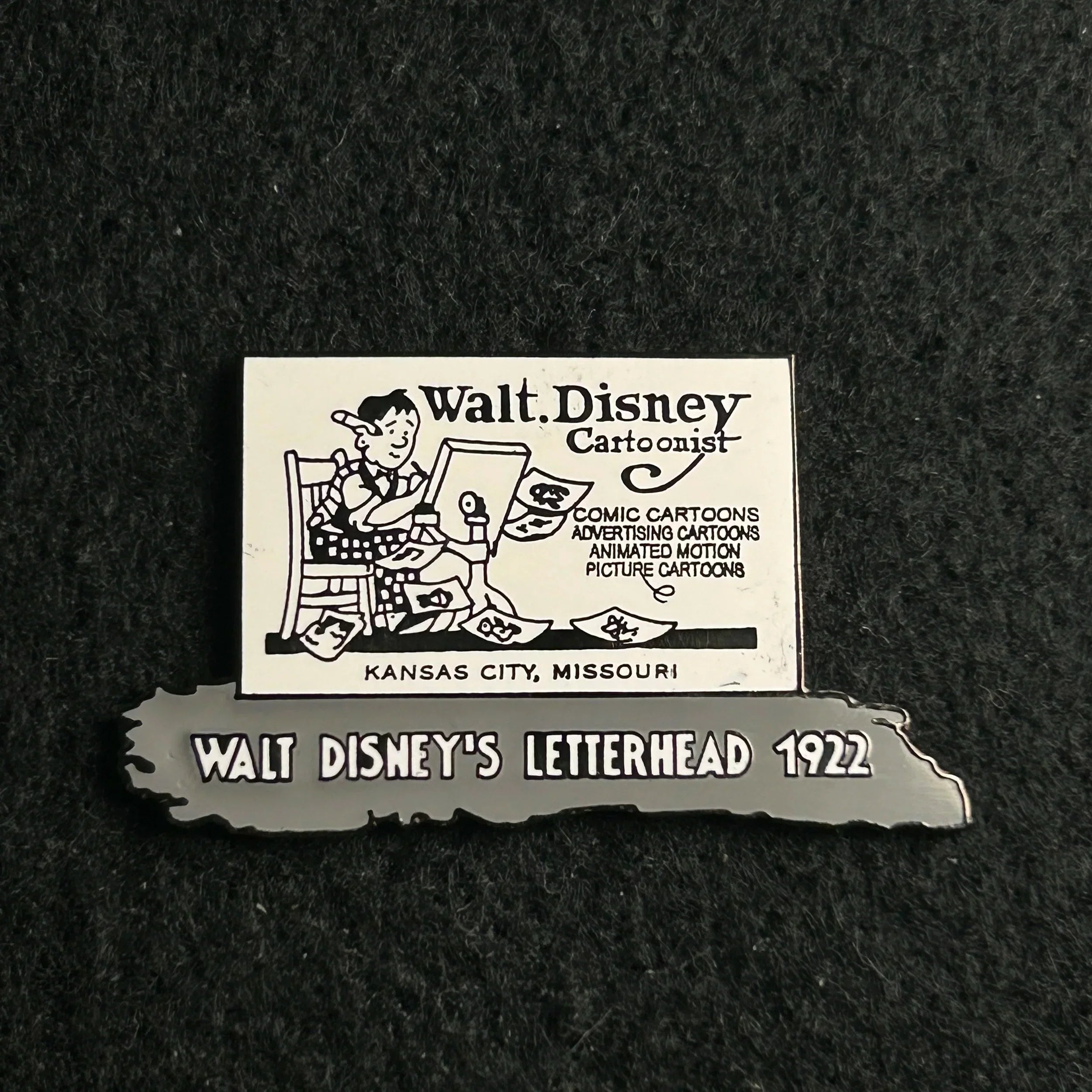 2001 - Walt Disney Cartoonist - Letterhead - LE 1,494 out of 5,000 - Disney Pin