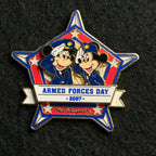 2007 - Mickey and Minnie Mouse - Armed Forces Day - WDW - LE 2,000 - Disney Pin