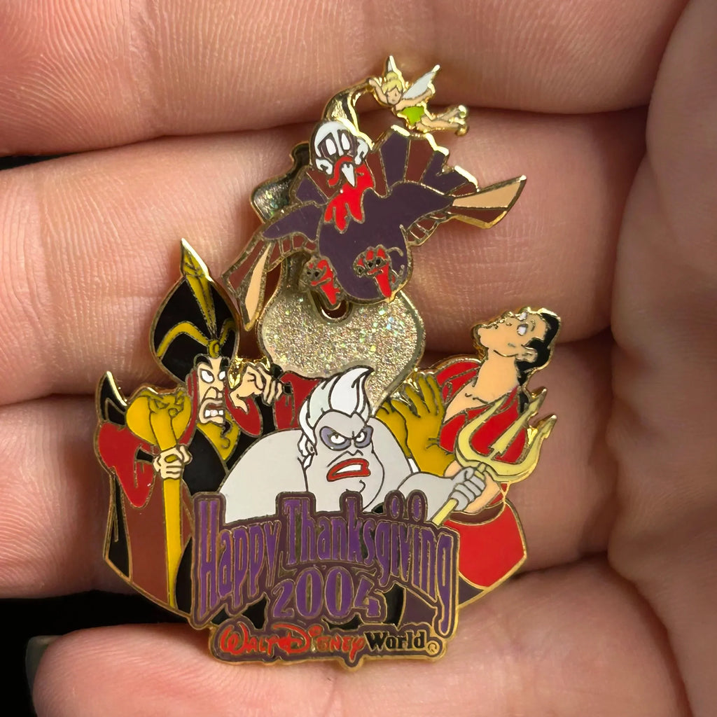 2004 - Ursula, Gaston, Jafar, Tinker Bell - Thanksgiving - LE 3,500 - Disney Pin