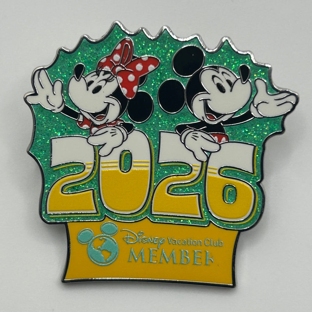 2026 - Minnie and Mickey - DVC Member - Glitter - Disney Pin