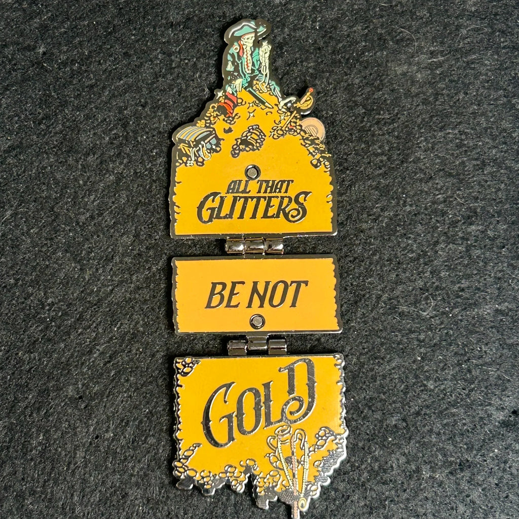 2025 - All That Glitters Be Not Gold - Pirates of the Caribbean - Hinge - Disney Pin