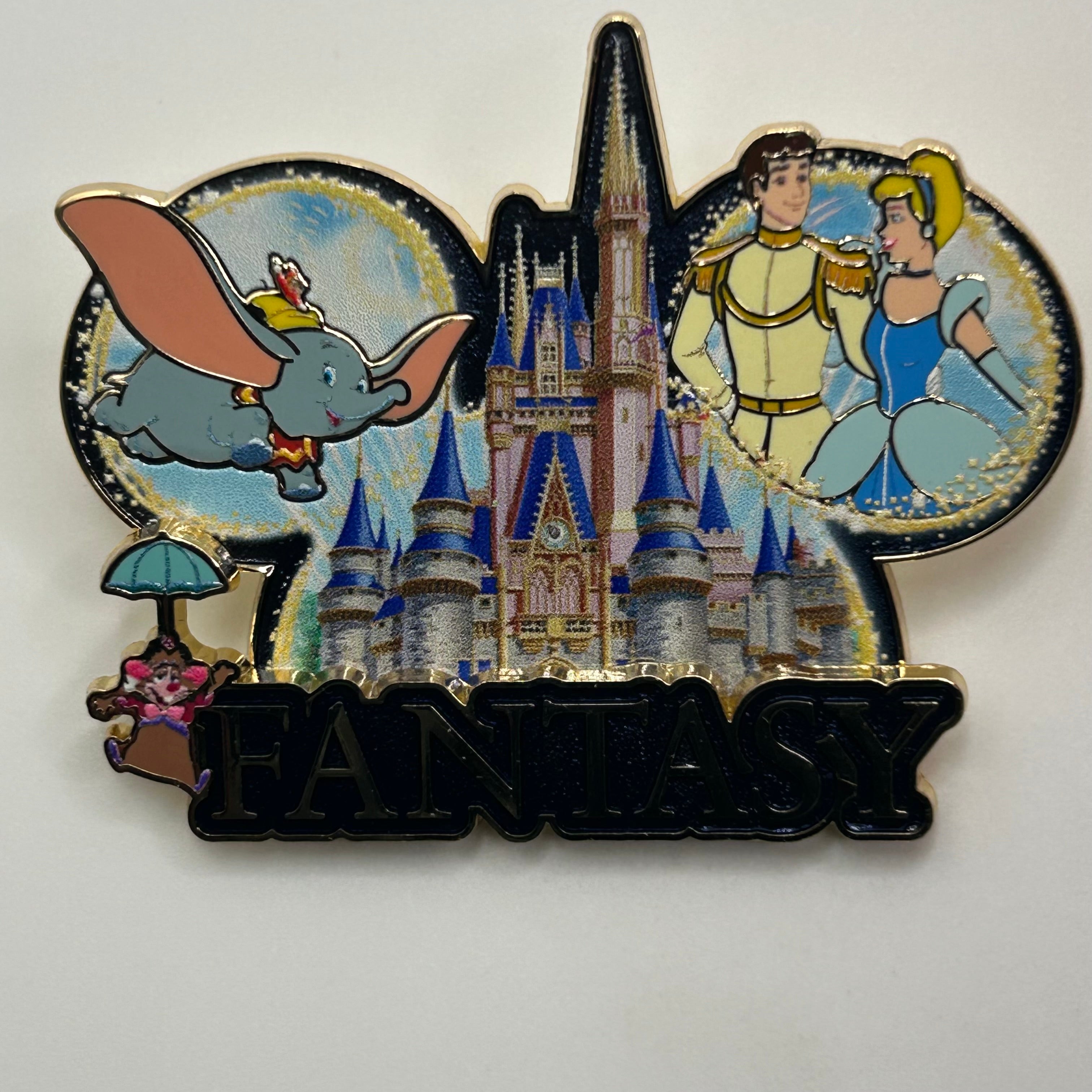 2026 - Cinderella and Prince Charming and Dumbo - Magic Kingdom - Mickey Ears - Disney Pin