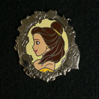 2024 - Belle - Side Profile - Silver Portrait - Princess Series - Disney Pin