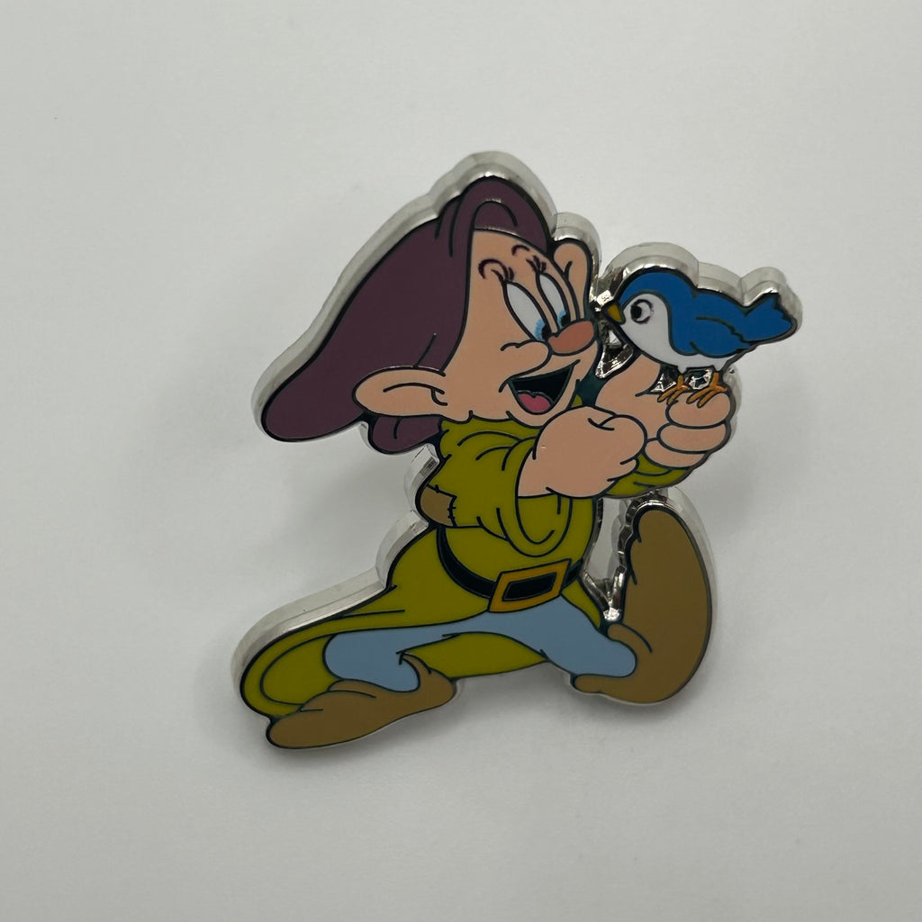 2026 - Dopey with Bird - Full Body - Snow White and the Seven Dwarfs - Disney Pin