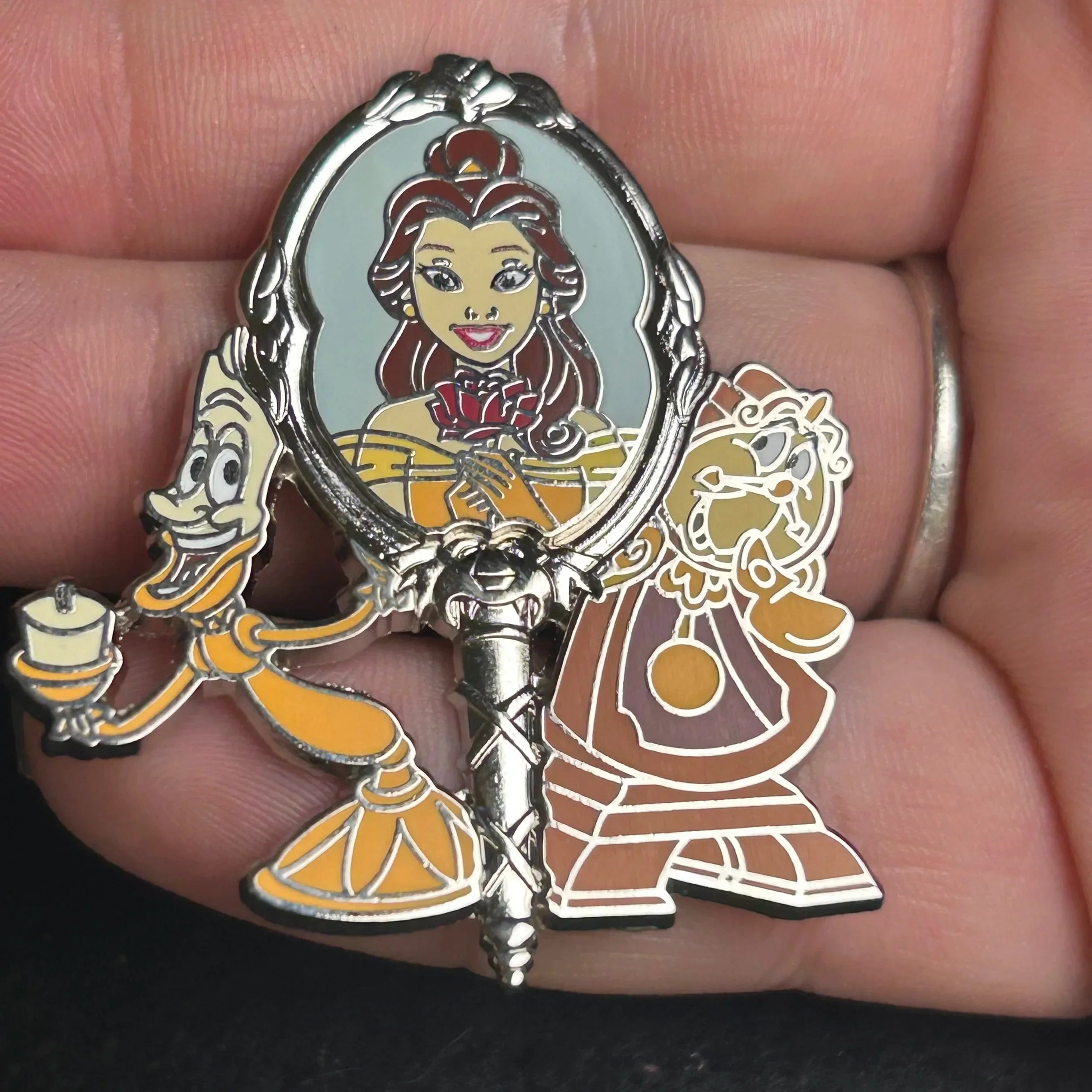 2025 - Belle, Cogsworth, and Lumiere - Beauty and The Beast - Disney Pin