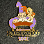 2001 - Merlin and Archimedes Reading A Book - Fantasyland - LE 1,300 - Disney Pin