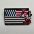 Vintage - Mickey Mouse - American Flag - Pin on Pin - Disney Pin