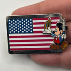 Vintage - Mickey Mouse - American Flag - Pin on Pin - Disney Pin
