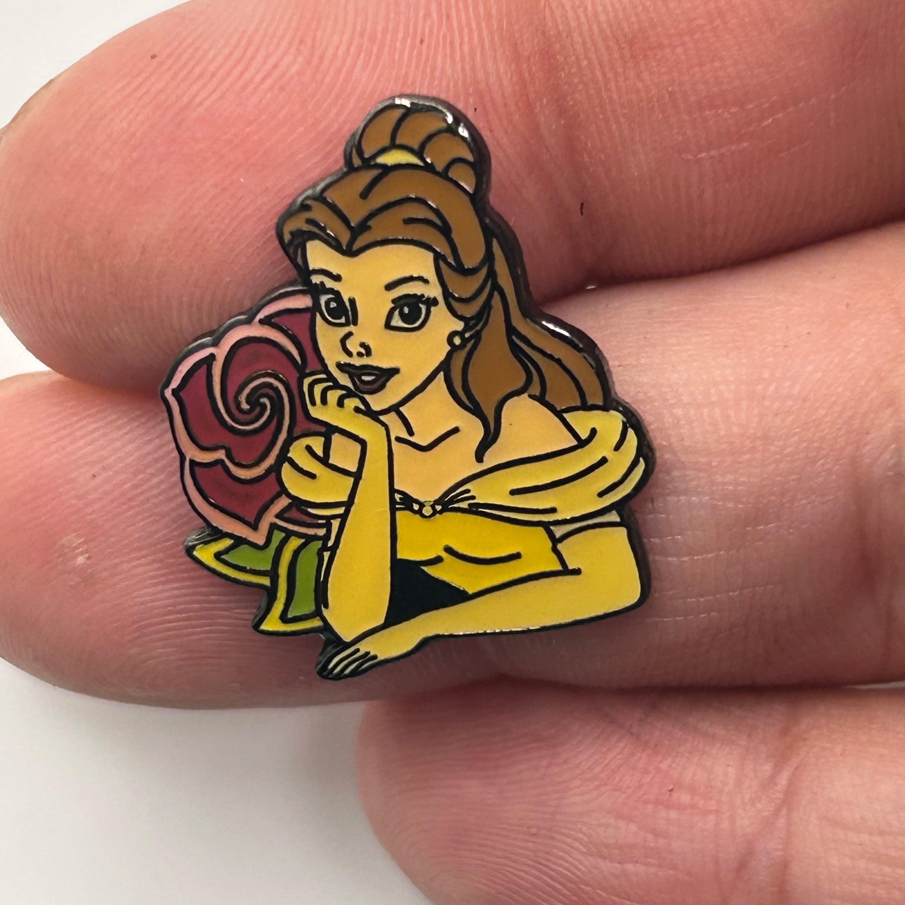 Tiny - Vintage - Belle and Rose - Beauty and the Beast - Disney Pin