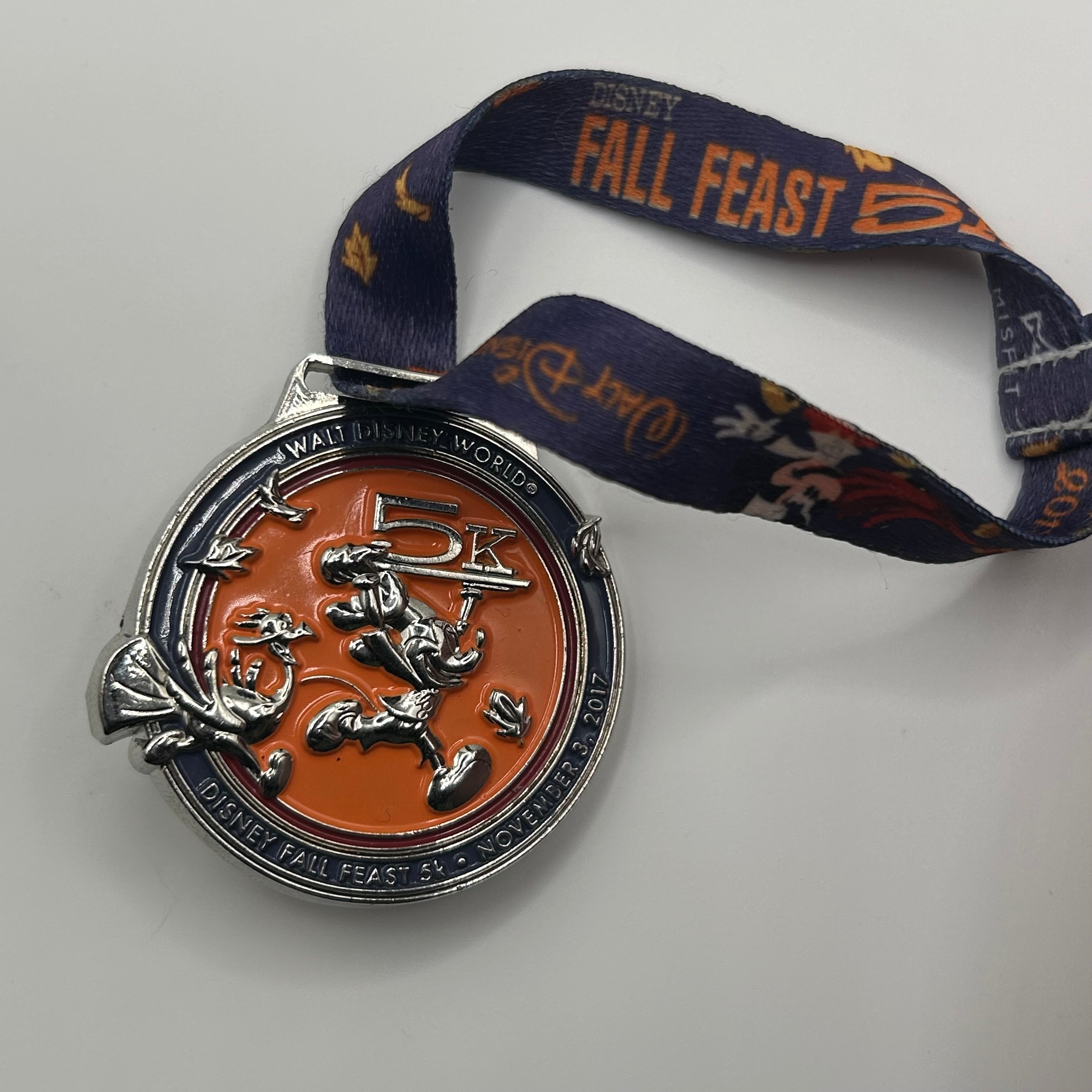 2017 - LR  - Fall Feast  - 5K - Run Disney  - Mickey Mouse - Disney Pin