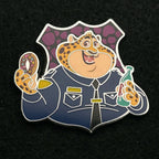 2022 - Officer Clawhauser - Zootopia - ZPD - Mystery Badge Series - Disney Pin