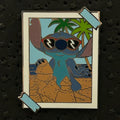 2024 - Stitch - Building Sand Castle - Taped Photo - Mystery Pin