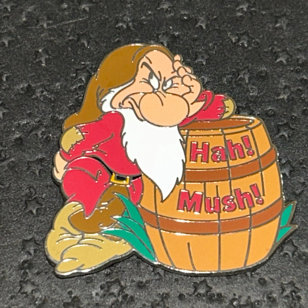 2024 - Grumpy - Leaning on Barrel - Snow White - 7 Dwarfs - Disney Pin