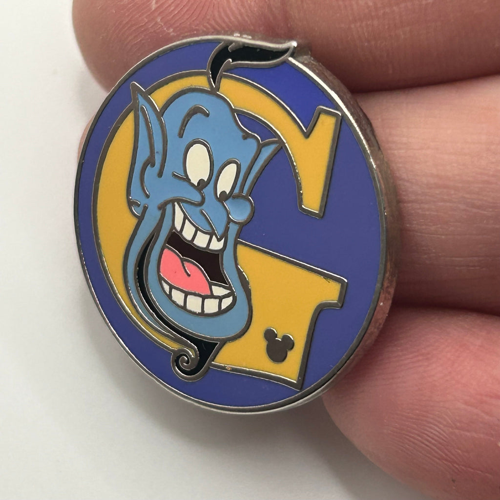 2009 - Genie - Aladdin - Alphabet G - Hidden Mickey - Disney Pin