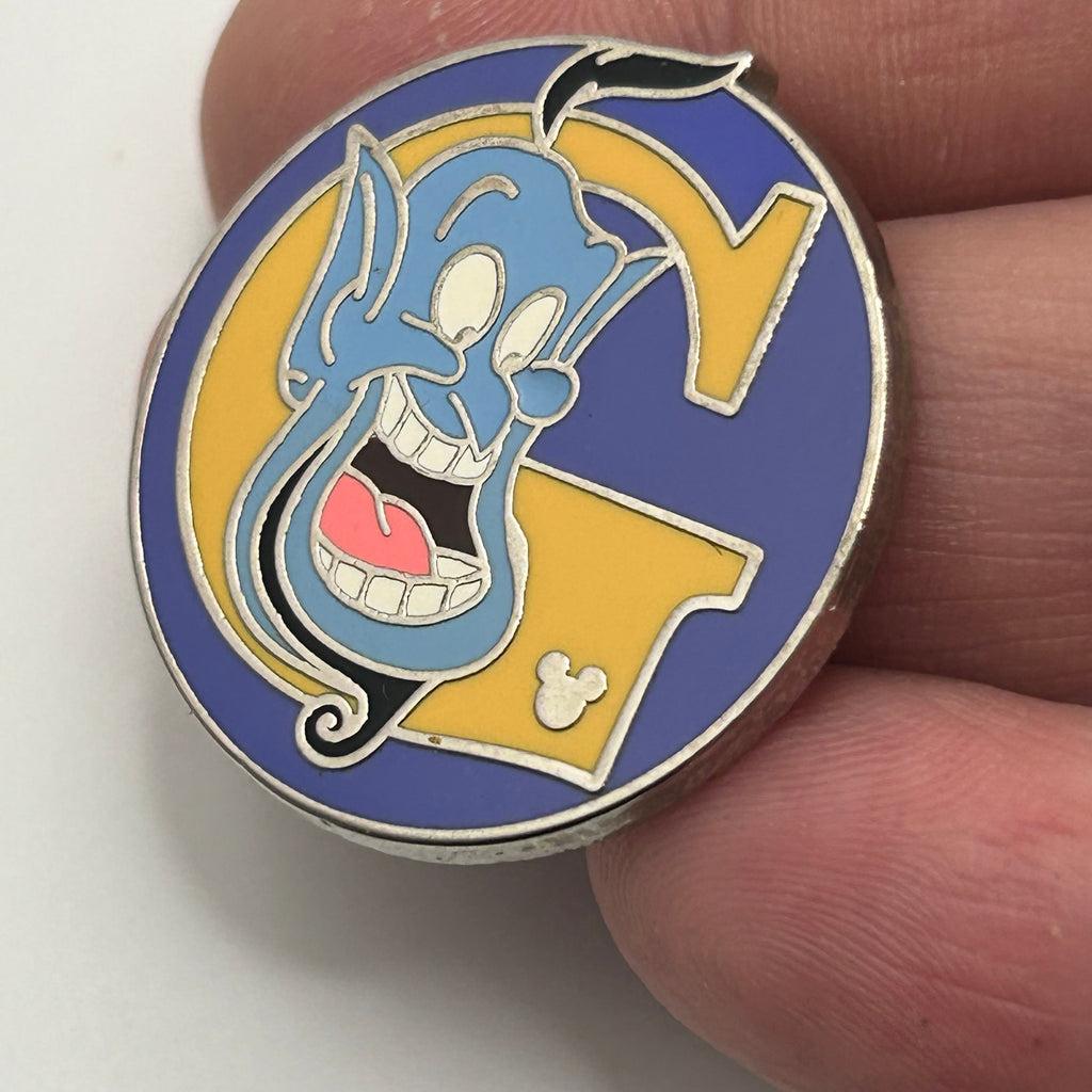 2009 - Genie - Aladdin - Alphabet G - Hidden Mickey - Disney Pin