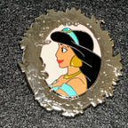 2024 - Jasmine - Aladdin - Side Profile - Silver Portrait - Princess Series - Disney Pin