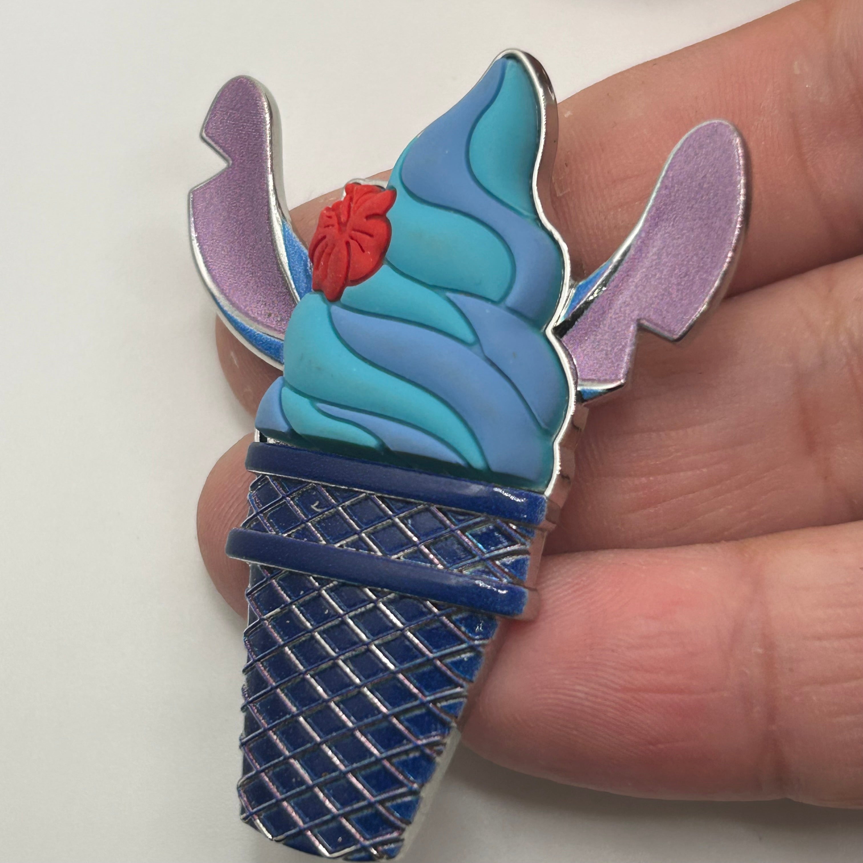 3d - Stitch - Ice Cream Cone - Disney Pin
