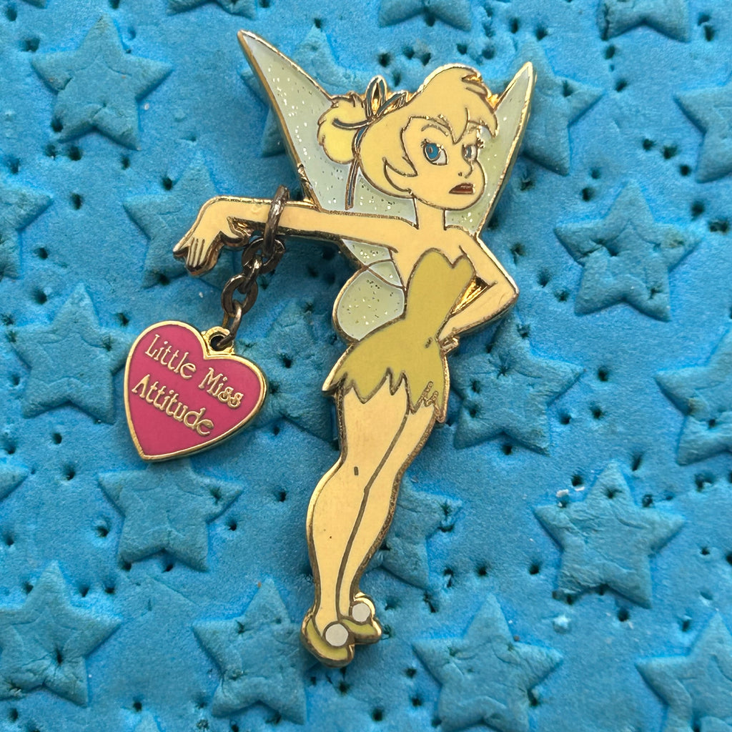 2003 - Tinker Bell - “Little Miss Attitude” - Dangling Heart Charm - Disney Pin