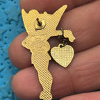 2003 - Tinker Bell - “Little Miss Attitude” - Dangling Heart Charm - Disney Pin