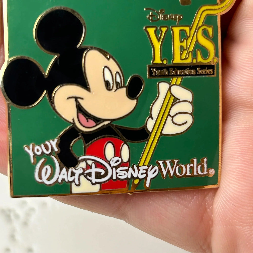 2008 Mickey Mouse - Walt Disney World Youth Education Series - Disney Pin  **This Pins Metal Has a Slight Curve or Bend